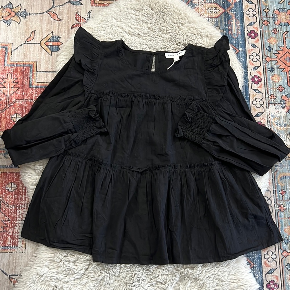 DownEast Ruffle Tiered Top